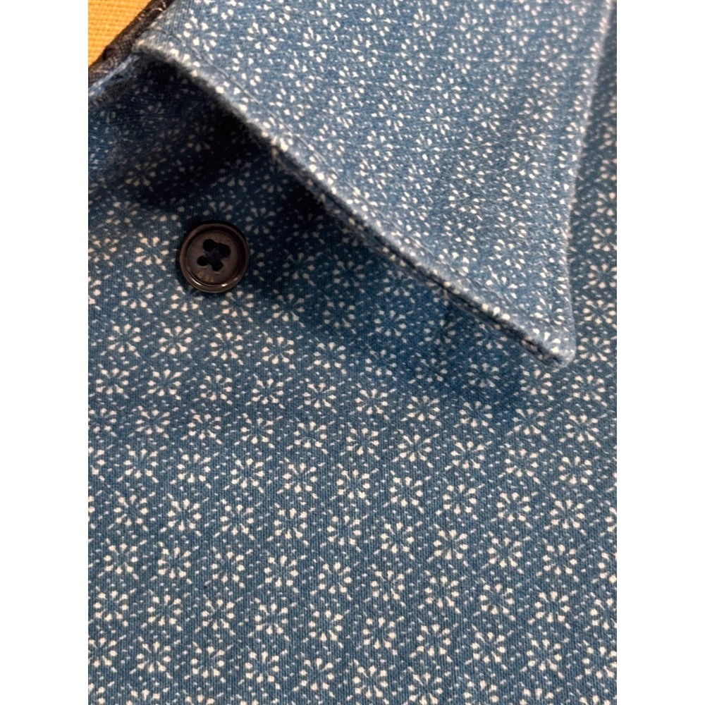 Ted Baker London Button Down Shirt Mens 6/XL Blue Longsleeve Button Down - Picture 6 of 16
